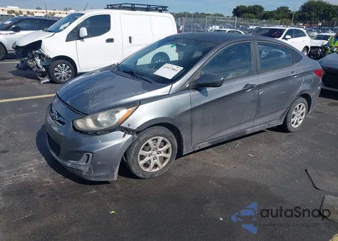 2014 Hyundai Accent Gls z USA, uszkodzony, nr VIN KMHCT4AE7EU635170